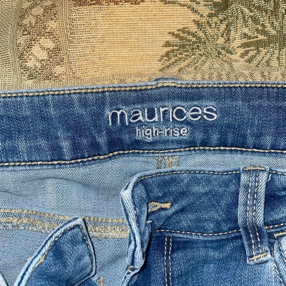 Maurice’s high rise ripped skinny jeans cropped jeans - Picture 7 of 8
